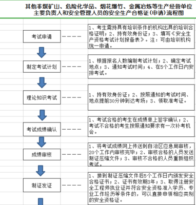 其他非煤矿山、危险化学品、烟花爆竹、金属冶炼等生产经营单位主要负责人和安全生产管理人员的安全生产合格证初审